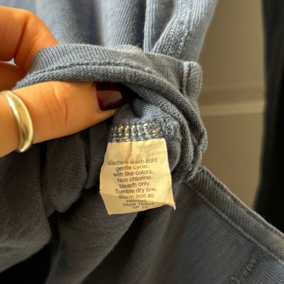 J.Crew Ringspun Jersey Half-Zip Pullover – Men's Size S in Washed Blue - Picture 6 of 6